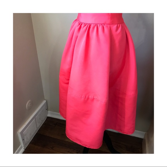 Express Hot Pink Full Circle Skirt - Picture 2 of 3